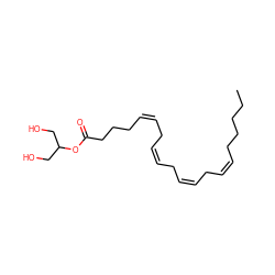 CCCCC/C=C\C/C=C\C/C=C\C/C=C\CCCC(=O)OC(CO)CO ZINC000004654969