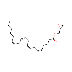 CCCCC/C=C\C/C=C\C/C=C\C/C=C\CCCC(=O)OC[C@@H]1CO1 ZINC000027647125