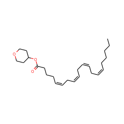 CCCCC/C=C\C/C=C\C/C=C\C/C=C\CCCC(=O)OC1CCOCC1 ZINC000028710847