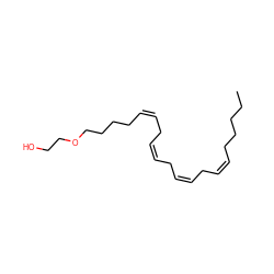 CCCCC/C=C\C/C=C\C/C=C\C/C=C\CCCCOCCO ZINC000013797927