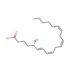 CCCCC/C=C\C/C=C\C/C=C\C=C\[C@@H](O)CCCC(=O)O ZINC000004546338