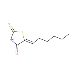 CCCCC/C=C1\SC(=S)NC1=O ZINC000040848775