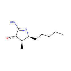 CCCCC[C@@H]1N=C(N)[C@@H](O)[C@@H]1C ZINC000100928688