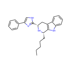 CCCCC[C@@H]1N[C@H](c2nc(-c3ccccc3)c[nH]2)Cc2c1[nH]c1ccccc21 ZINC000026751766