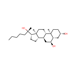 CCCCC[C@](C)(O)[C@H]1CC[C@H]2[C@@H]3C[C@H](O)[C@H]4C[C@@H](O)CC[C@]4(C)[C@H]3CC[C@@]21C ZINC000084733380