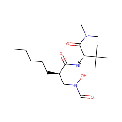 CCCCC[C@H](CN(O)C=O)C(=O)N[C@H](C(=O)N(C)C)C(C)(C)C ZINC000013536982