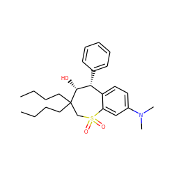 CCCCC1(CCCC)CS(=O)(=O)c2cc(N(C)C)ccc2[C@@H](c2ccccc2)[C@H]1O ZINC000013672999