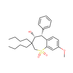 CCCCC1(CCCC)CS(=O)(=O)c2cc(OC)ccc2[C@@H](c2ccccc2)[C@H]1O ZINC000013672982