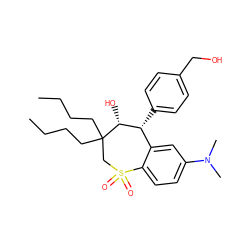 CCCCC1(CCCC)CS(=O)(=O)c2ccc(N(C)C)cc2[C@@H](c2ccc(CO)cc2)[C@H]1O ZINC000013673020