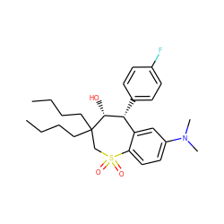 CCCCC1(CCCC)CS(=O)(=O)c2ccc(N(C)C)cc2[C@@H](c2ccc(F)cc2)[C@H]1O ZINC000013672997