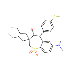 CCCCC1(CCCC)CS(=O)(=O)c2ccc(N(C)C)cc2[C@@H](c2ccc(SC)cc2)[C@H]1O ZINC000013673012