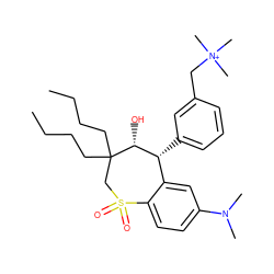 CCCCC1(CCCC)CS(=O)(=O)c2ccc(N(C)C)cc2[C@@H](c2cccc(C[N+](C)(C)C)c2)[C@H]1O ZINC000013673046