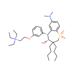 CCCCC1(CCCC)CS(=O)(=O)c2ccc(N(C)C)cc2[C@@H](c2cccc(OCC[N+](CC)(CC)CC)c2)[C@H]1O ZINC000028522512