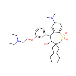 CCCCC1(CCCC)CS(=O)(=O)c2ccc(N(C)C)cc2[C@@H](c2cccc(OCCN(CC)CC)c2)[C@H]1O ZINC000028525043