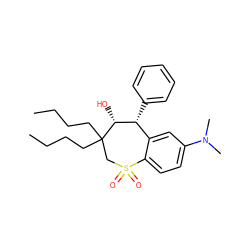 CCCCC1(CCCC)CS(=O)(=O)c2ccc(N(C)C)cc2[C@@H](c2ccccc2)[C@H]1O ZINC000013672984