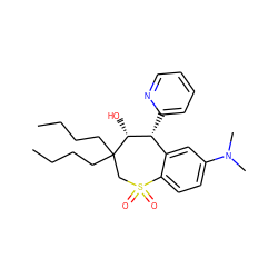 CCCCC1(CCCC)CS(=O)(=O)c2ccc(N(C)C)cc2[C@@H](c2ccccn2)[C@H]1O ZINC000013673059