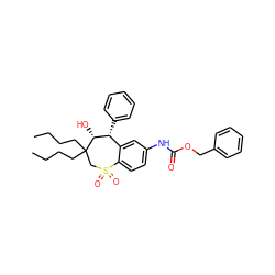 CCCCC1(CCCC)CS(=O)(=O)c2ccc(NC(=O)OCc3ccccc3)cc2[C@@H](c2ccccc2)[C@H]1O ZINC000028527135