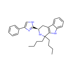 CCCCC1(CCCC)N[C@@H](c2nc(-c3ccccc3)c[nH]2)Cc2c1[nH]c1ccccc21 ZINC000003940596