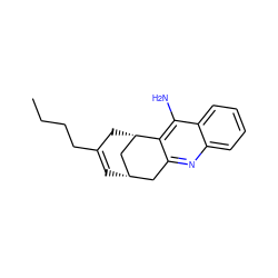 CCCCC1=C[C@H]2Cc3nc4ccccc4c(N)c3[C@@H](C1)C2 ZINC000026961518