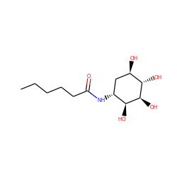 CCCCCC(=O)N[C@@H]1C[C@@H](O)[C@H](O)[C@@H](O)[C@H]1O ZINC000169330485