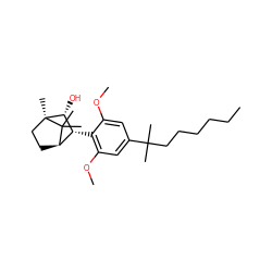 CCCCCCC(C)(C)c1cc(OC)c([C@@H]2[C@H]3CC[C@@](C)([C@@H]2O)C3(C)C)c(OC)c1 ZINC000072315127