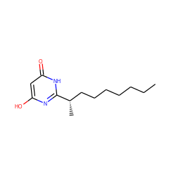 CCCCCCC[C@H](C)c1nc(O)cc(=O)[nH]1 ZINC000653825393