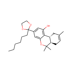 CCCCCCC1(c2cc(O)c3c(c2)OC(C)(C)[C@@H]2CC=C(C)C[C@@H]32)OCCO1 ZINC000002022525