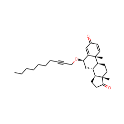 CCCCCCCC#CCO[C@@H]1C[C@@H]2[C@H](CC[C@]3(C)C(=O)CC[C@@H]23)[C@@]2(C)C=CC(=O)C=C12 ZINC000095580341