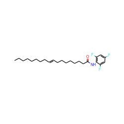 CCCCCCCC/C=C/CCCCCCCC(=O)Nc1c(F)cc(F)cc1F ZINC000036349556