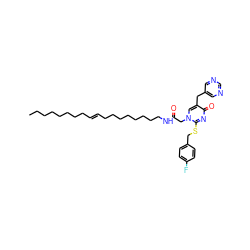 CCCCCCCC/C=C/CCCCCCCCNC(=O)Cn1cc(Cc2cncnc2)c(=O)nc1SCc1ccc(F)cc1 ZINC000034799702