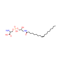 CCCCCCCC/C=C\CCCCCCCC(=O)NC[C@@H](O)CO[P@](=O)(O)OC[C@H](N)C(=O)O ZINC000473135195