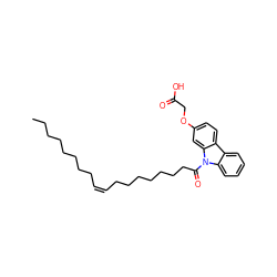 CCCCCCCC/C=C\CCCCCCCC(=O)n1c2ccccc2c2ccc(OCC(=O)O)cc21 ZINC000049775342