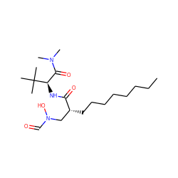 CCCCCCCC[C@H](CN(O)C=O)C(=O)N[C@H](C(=O)N(C)C)C(C)(C)C ZINC000036177286