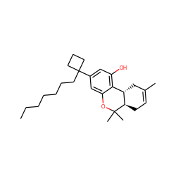 CCCCCCCC1(c2cc(O)c3c(c2)OC(C)(C)[C@@H]2CC=C(C)C[C@@H]32)CCC1 ZINC000036294640