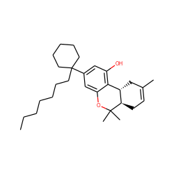 CCCCCCCC1(c2cc(O)c3c(c2)OC(C)(C)[C@@H]2CC=C(C)C[C@@H]32)CCCCC1 ZINC000036294643