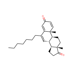 CCCCCCCC1=C[C@@H]2[C@H](CC[C@]3(C)C(=O)CC[C@@H]23)[C@@]2(C)C=CC(=O)C=C12 ZINC000136461834