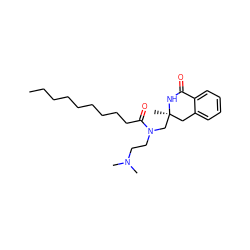 CCCCCCCCCC(=O)N(CCN(C)C)C[C@]1(C)Cc2ccccc2C(=O)N1 ZINC000072183375