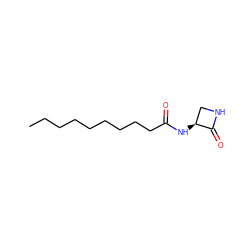 CCCCCCCCCC(=O)N[C@H]1CNC1=O ZINC000218627709