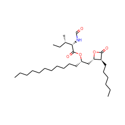 CCCCCCCCCCC[C@@H](C[C@@H]1OC(=O)[C@H]1CCCCCC)OC(=O)[C@@H](NC=O)[C@@H](C)CC ZINC000042887794