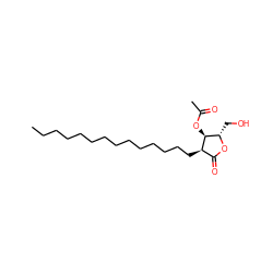 CCCCCCCCCCCCCC[C@@H]1C(=O)O[C@@H](CO)[C@@H]1OC(C)=O ZINC000034800346