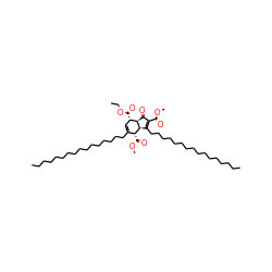 CCCCCCCCCCCCCCCCC1=C[C@H](C(=O)OCC)[C@H]2C(=O)C(C(=O)OC)=C(CCCCCCCCCCCCCCCC)[C@H]2[C@@H]1C(=O)OC ZINC000037858740