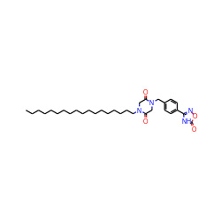 CCCCCCCCCCCCCCCCCCN1CC(=O)N(Cc2ccc(-c3noc(=O)[nH]3)cc2)CC1=O ZINC000049784882