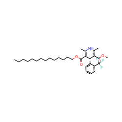 CCCCCCCCCCCCCCOC(=O)C1=C(C)NC(C)=C(C(=O)OC)[C@@H]1c1ccccc1C(F)(F)F ZINC000136273362