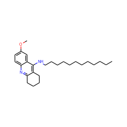 CCCCCCCCCCCCNc1c2c(nc3ccc(OC)cc13)CCCC2 ZINC000064548589