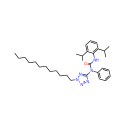 CCCCCCCCCCCCn1nnc(N(C(=O)Nc2c(C(C)C)cccc2C(C)C)c2ccccc2)n1 ZINC000014286003