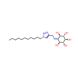 CCCCCCCCCCCn1cc(CN[C@H]2[C@H](O)[C@@H](O)[C@H](O)[C@@H](O)[C@@H]2O)nn1 ZINC000101409726