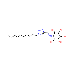 CCCCCCCCCCn1cc(CN[C@H]2[C@H](O)[C@@H](O)[C@H](O)[C@@H](O)[C@@H]2O)nn1 ZINC000101345285
