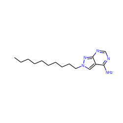 CCCCCCCCCCn1cc2c(N)ncnc2n1 ZINC000034633666