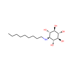 CCCCCCCCCN[C@H]1[C@H](O)[C@@H](O)[C@H](O)[C@@H](O)[C@@H]1O ZINC000101554697