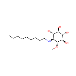 CCCCCCCCCN[C@H]1[C@H](O)[C@@H](O)[C@H](O)[C@@H](O)[C@@H]1OC ZINC000095556011